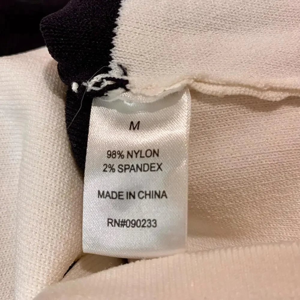 Kendall & Kylie Women's Crop Stripe Sweater Tank Top Cross Back Size Med EUC - Picture 2 of 5